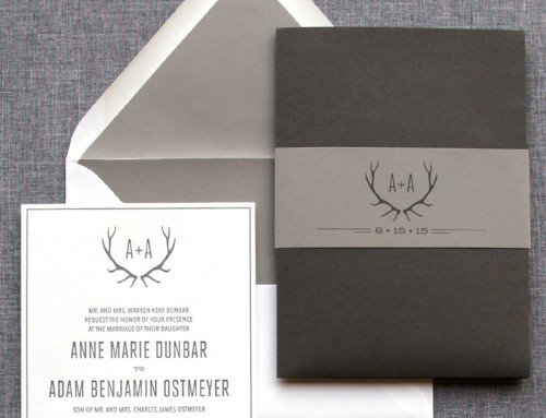 custom antler pocket folder • Anne Marie